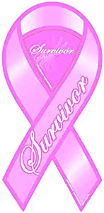 Pink Survivor Awareness Ribbon Magnet