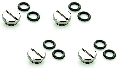 Monsoon G1/4" Plug, Black Chrome, 4-Pack