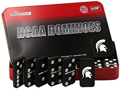 NCAA Michigan State Spartans Domino Set in Metal Gift Tin
