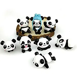 8 Pack Fridge Magnets Panda Refrigerator Office Magnets for Calendars, Whiteboards, Maps, Dry Erase Board, Bulletin Board