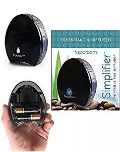 Portable SpaRoom Diffuser for Essential Oils - This Personal Diffuser is Waterless and Operated by Battery or USB + Take Your Diffuser Anywhere You go + Simplifier by The Trusted Spa Room Brand