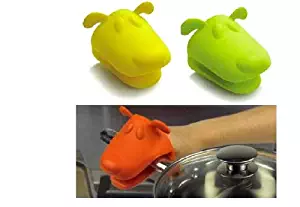 Chris's Home Animal Dog Doggie Design Pliable Silicone Pot Holder Silicone Glove Oven Mitt