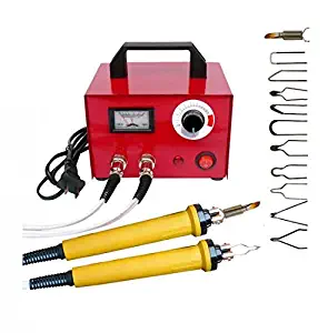 Weimei Multifunctional Pyrography Machine Gourd Wood Crafts Tool 110V 100W Wood Burning Kit Dual Port with 2pcs Pyrography Pen and 20pcs Wire Tips