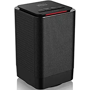 COMPACT PERSONAL SPACE HEATER with FAN by Mighty Power, 950 Watts of Heat, Mini Design, Ultra Quiet, Great for Home, Office, Tip-Over and Overheat Protection, 90 Degree Oscillation, Black 5x5x8 Inches