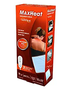 MaxHeat by SoftHeat Heating Pad Moist/Dry, 12-Inch by 24-Inch