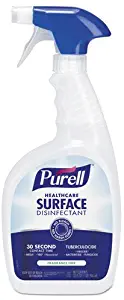 PURELL Healthcare Surface Disinfectant, Fragrance Free, 32 Oz Spray Bottle, 12/Carton