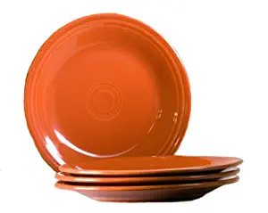 Fiesta 10-1/2-Inch Dinner Plate, Paprika, Set of 4