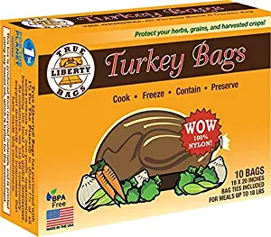True Liberty Bags Turkey 10 Pack All Purpose Home and Garden Bags, Clear