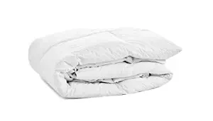 OrganicTextiles Bamboo Comforter with Organic Cotton Cover (Queen - White) - Wood Fiber Filling, GOTS-Certified Soft, Fluffy Comfort, Eco Friendly, Box Stitched for Loft Stability