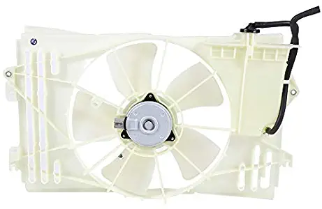 SCITOO Radiator Cooling Fan Compatible with 2003 2004 2005 2006 2007 2008 Pontiac Vibe Toyota Corolla/Matrix 1.8L