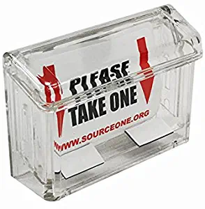 Source One LLC Clear Outdoor Magnetic Business Card Holder (GAB-MAG)