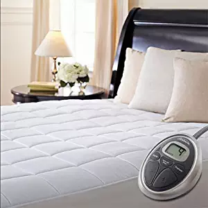 Sunbeam Premium Luxury Quilted Heated Electric Mattress Pad - Queen Size by Sunbeam