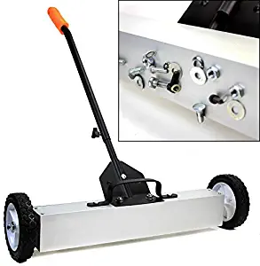 New 36" Heavy Duty Magnetic Roller Sweeper Magnet Pick Up Tool 30LB Capacity Garage