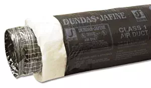 Dundas Jafine BPC425R6 Insulated Flexible Duct with Black Jacket, 4-Inches by 25-Feet
