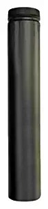 Selkirk Metalbestos 266036 6-Inch X 36-Inch Black Matte Double Wall Smoke Pipe