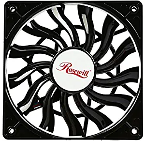 Ultra Slim Case Fan 120mm Case Fan with Long Life Sleeve Bearing, Super Quiet Computer Case Fan with PWM (Pulse Width Modulation) Supported, 15 mm Thickness Very Thin & Low Profile