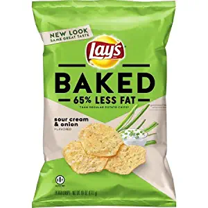 Lay's Oven Baked Sour Cream & Onion Flavored Potato Crisps, 6.25 oz. Bag