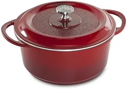 Nordic Ware Pro Cast Traditions Dutch Oven, 5-Quart, Cranberry by Nordic Ware