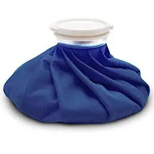 AZMED Ice Bag - Hot and Cold Reusable Ice Bags for Injuries 9-inch, Blue