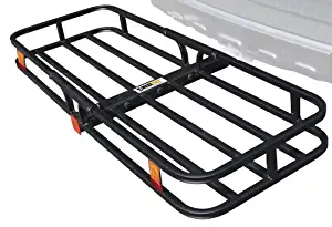 MaxxHaul 70107 Hitch Mount Compact Cargo Carrier - 53" x 19-1/2" - 500 lb. Maximum Capacity for 2" Hitch Receiver