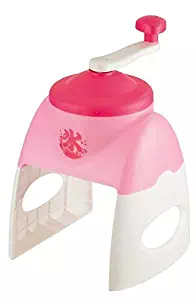 Pink Hand Crank Manual Shaved Ice Maker Machine, 9 3/4 Inches