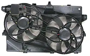 Dual Radiator and Condenser Fan Assembly - Cooling Direct For/Fit FO3115175 07- May'09 Ford Edge Lincoln MKX w/Tow Package