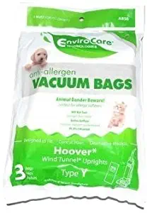 Hoover Upright Vacuum Type Y Anti-Allergen Filter Hepa Bags 3 Pk Part # A856