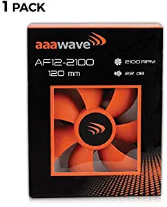 Set of 1 - AAAwave 120mm Double Ball Bearing Silent Cooling Fan Compatible with CPU Coolers, Water-Cooling Radiators, and PC Cases (Set of 1)