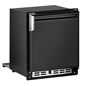 U-Line ULNSP18FCB03A Marine/RV 15" Black Undercounter Built-In Ice Maker - Energy Star - Right Hinge