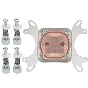 BXQINLENX Professional Universal CPU Water Cooling Block for Intel/AMD Water Cool System Computer Clear (Transparent)