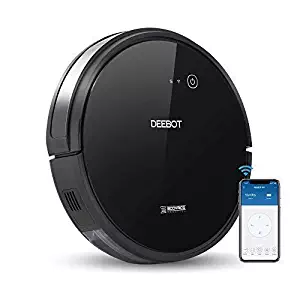 ECOVACS DEEBOT 601 Robot Vacuum Cleaner, S-Shaped Systematic Movement, Power Suction & 2 Specialized Cleaning Modes for Pet Hair, Thin Carpets & Hard Floors (Renewed)