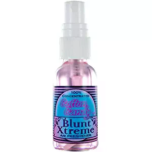 Blunt Xtreme Fluffy Cotton Candy Type Air Freshener - 100% Ultra Concentrated Oil Based Spray - Ideal for Home, Bath, Car, Office & More - Smokers’ 1st Choice - Long Lasting Effects - 1oz Bottle