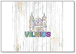 Vilnius, Lithuania classic fridge magnet