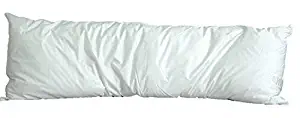 White Goose Down and Feather Body Pillow – Pillows Size 20 Inches x 72 Inches