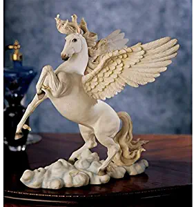 Design Toscano Pegasus Winged Horse Statue, 11 Inch, Polyresin, Full Color