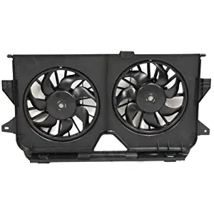 Make Auto Parts Manufacturing Plastic Shroud & Blade Dual Radiator Cooling Fan Assembly For Chrysler Town & Country/Dodge Caravan & Grand Caravan 2005-2007 - CH3115145