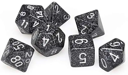 Chessex Manufacturing Dice - Polyhedral 7-Die Set - Speckled
