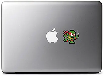 Retro 8-Bit Raphael Decal from Teenage Mutant Ninja Turtles for MacBook, iPhone 5S, Samsung Galaxy S3 S4, Nexus, HTC One, Nokia Lumia, Blackberry