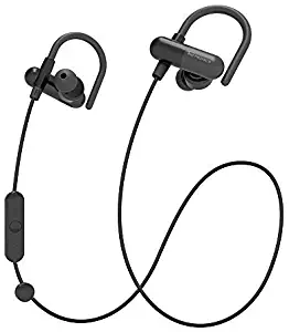 TaoTronics Bluetooth Headphones, Wireless in-Ear Earbuds Sports Earphones Bulit in Mic (Secure Ear Hooks Design, 8 Hours Play Time)