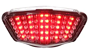 Integrated Sequential LED Tail Lights Clear Lens for 2008-2012 Kawasaki Ninja 250R