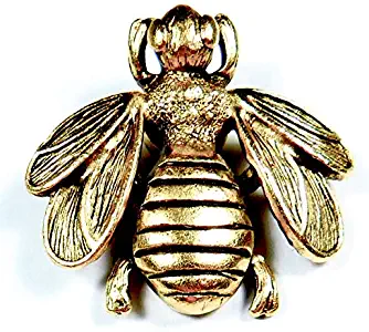 Norma Jean Designs Item Large Decorative BEE Magnets Set of 3PC Antique Gold