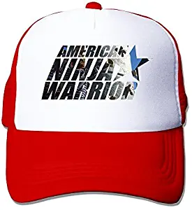 SAXON13 Unisex Baseball-caps Meshback American Ninja Warrior Hat Cpas Black