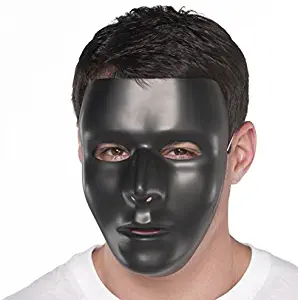 Amscan Full Face Mask, Party Accessory, Black