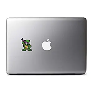 Retro 8-Bit Donatello Decal from Teenage Mutant Ninja Turtles for MacBook, iPhone 5S, Samsung Galaxy S3 S4, Nexus, HTC One, Nokia Lumia, Blackberry