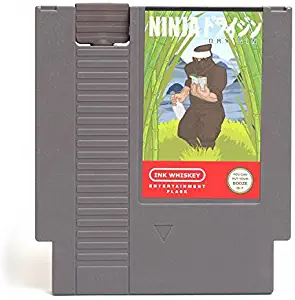 Ink Whiskey Concealable NES Entertainment Flask – Looks Like a Retro Nintendo Video Game Cartridge – buts it’s a Flask with a Hilarious Label