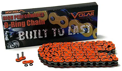 Volar O-Ring Chain - Orange for 2015-2018 Kawasaki Ninja 650 ABS