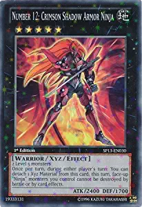 Yu-Gi-Oh! - Number 12: Crimson Shadow Armor Ninja (SP13-EN030) - Star Pack 2013 - Unlimited Edition - Starfoil Rare