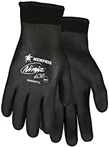 Memphis N9690FCM Ninja Ice Fully Coated Black Nylon Glove, Size Medium (12 Pair)