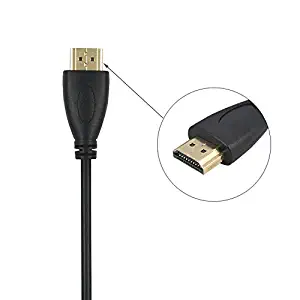 PK Power 6ft Micro HDMI to HDMI 1080P TV AV Video Audio Cable Cord Lead Compatible with Atomos Ninja Star Recorder Camcorder