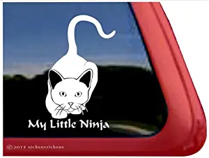 My Little Ninja - Stalking Cat Kitty Cat Car Truck Window Decal Sticker